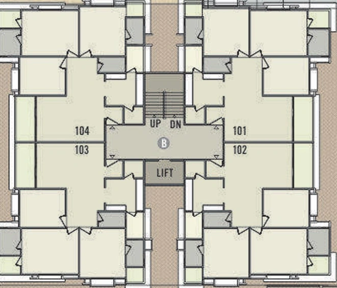 Floor Plan of Arise Ample in Sola, Ahmedabad - Image 72774