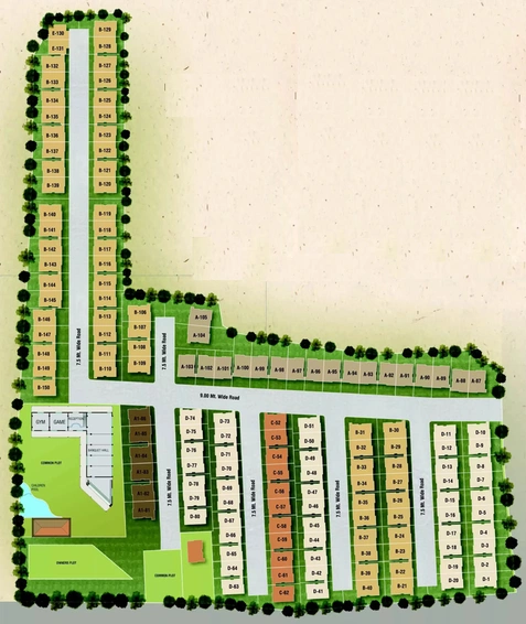 Master Plan of Aatmiya Heritage in Makarpura, Vadodara - Image 73660