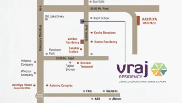 Location of Aatmiya Vraj Residency - Image 73665