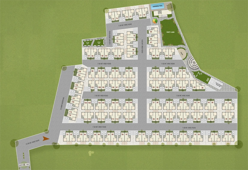 Master Plan of Krishna Harmony in Waghodia Road, Vadodara - Image 103492