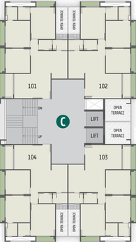 Floor Plan of Swastik Greens in South Bopal, Ahmedabad - Image 72844
