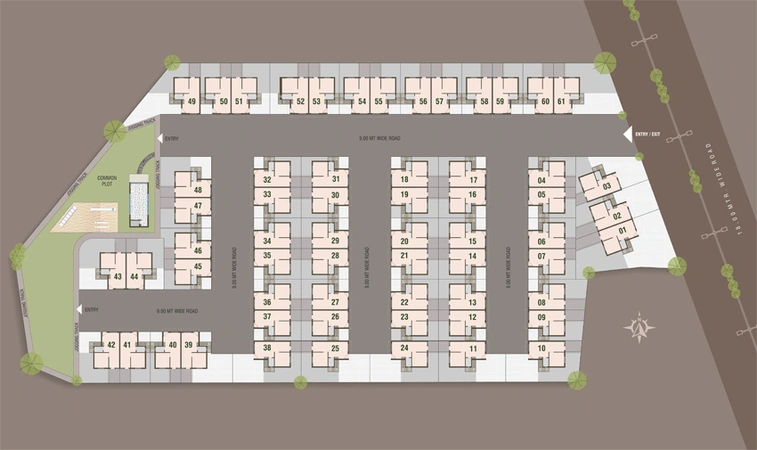 Master Plan of Krishna Vihar in Karadiya, Vadodara - Image 73898