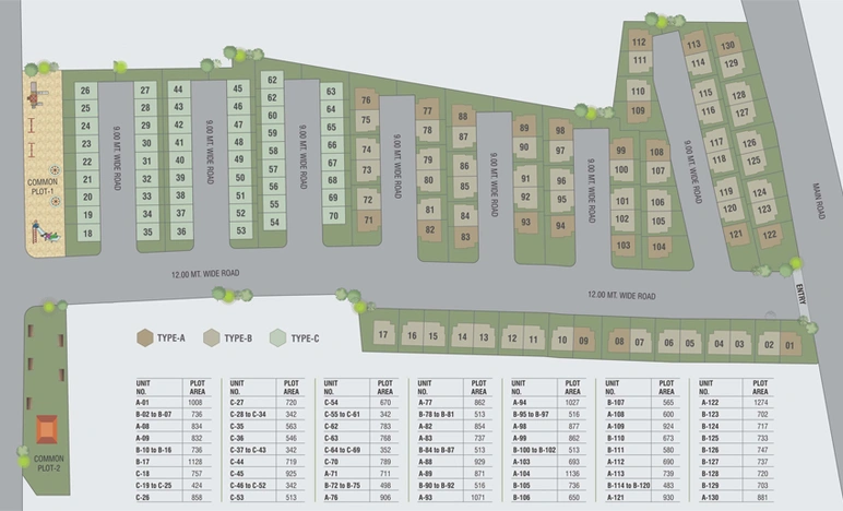 Master Plan of Krishna Villa in Waghodia Road, Vadodara - Image 103501