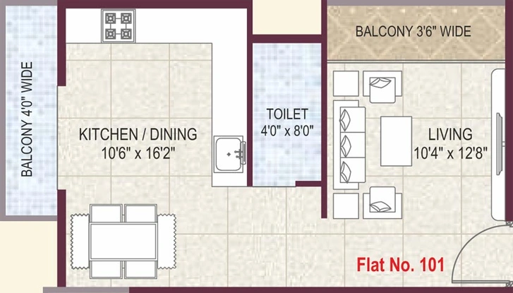 1 RK Flat in Kanaklaxmi Blossom Apartment in Adgaon, Nashik - Image 590034