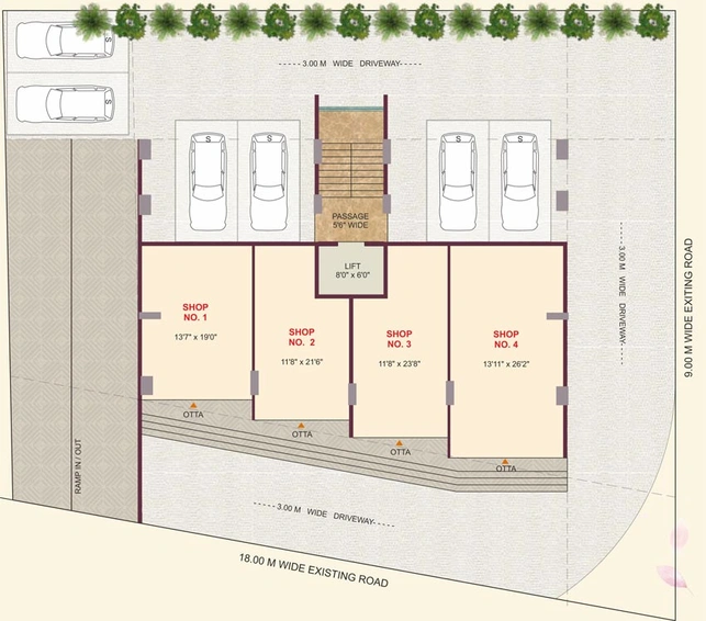 Master Plan of Kanaklaxmi Blossom Apartment in Adgaon, Nashik - Image 71816