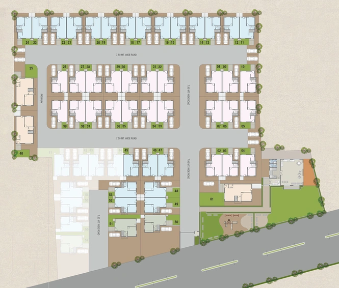 Master Plan of Satva Sahaj Prime in Kalali, Vadodara - Image 73875