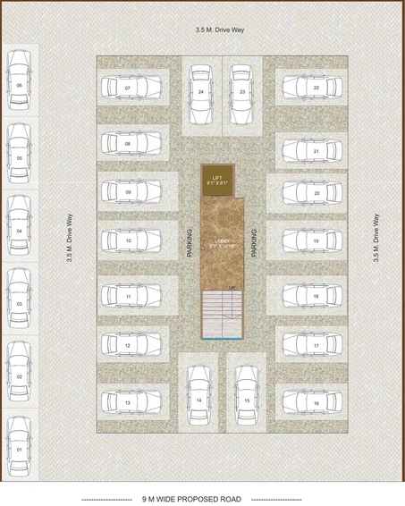 Master Plan of Kanaklaxmi Pride Apartment in Govind Nagar, Nashik - Image 71993