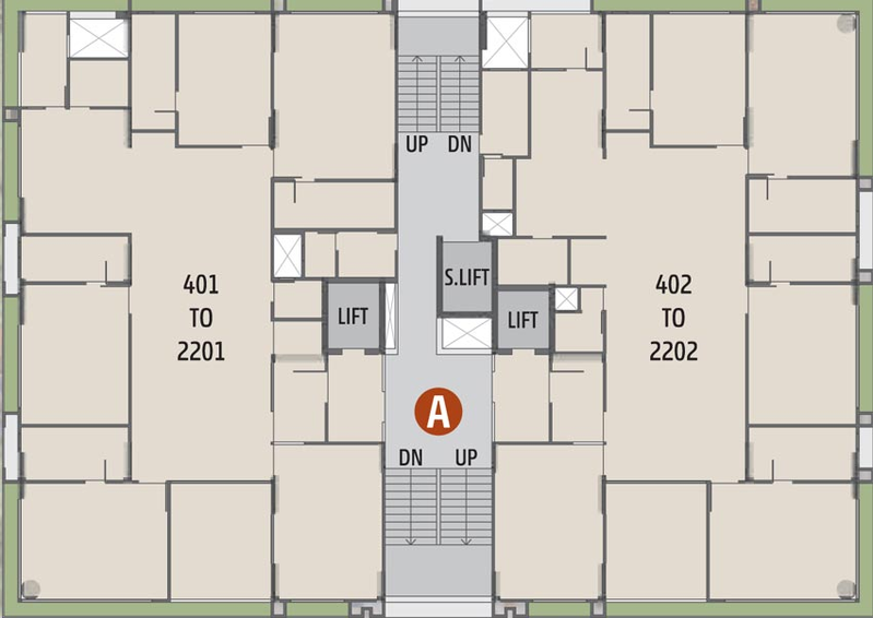 Floor Plan of Palak The Bellagio in Ambli, Ahmedabad - Image 73220