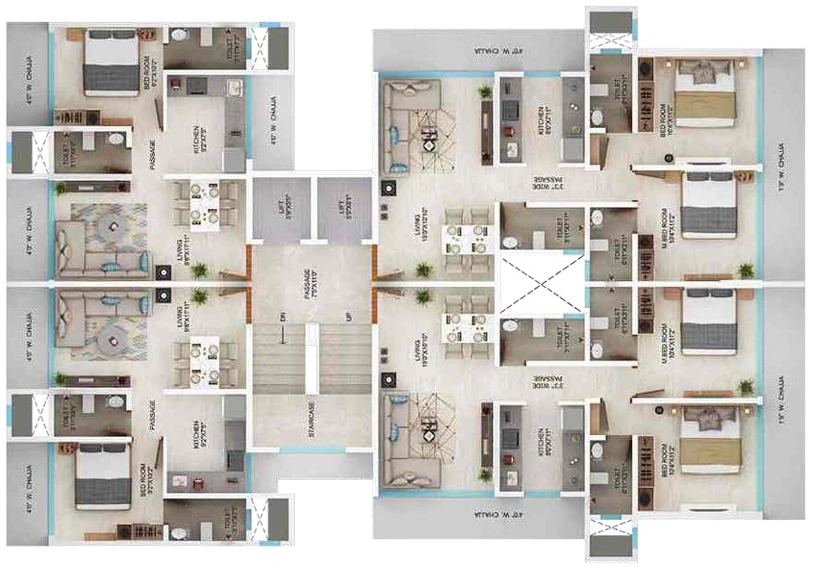 Floor Plan of Parshva Giriraj in Goregaon West, Mumbai - Image 24556