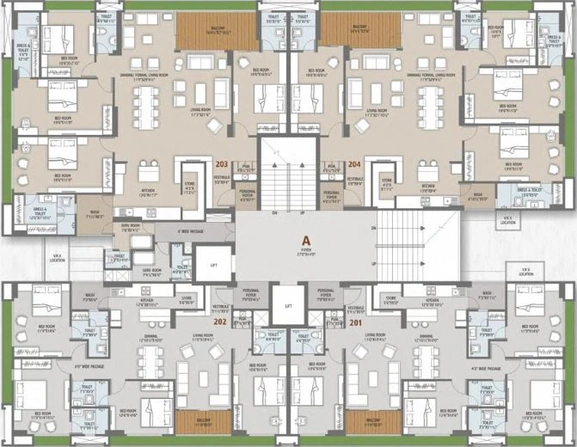 Floor Plan of Sankalp Grace 3 in Thaltej, Ahmedabad - Image 73572