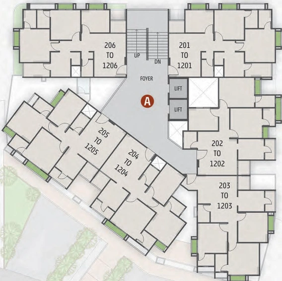 Floor Plan of Sankalp Eternity in Shahibaug, Ahmedabad - Image 103657