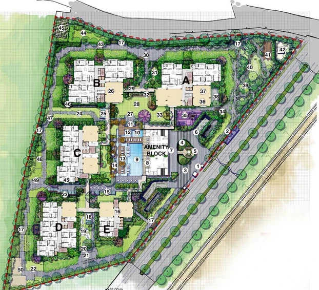 Master Plan of Trishala Trilok in Rajendra Nagar, Hyderabad - Image 73798