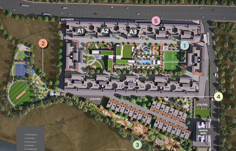 Master Plan of Gini Vivante in Kiwale, Pune - Image 9565