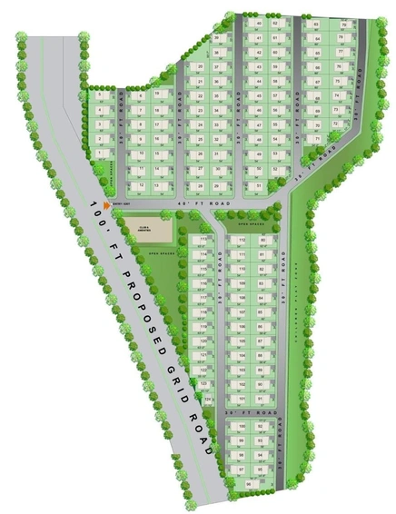 Master Plan of Anmol Aurum in Kollur, Hyderabad - Image 73989