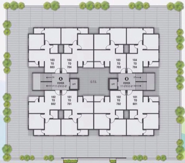 Master Plan of Swastik Elegance in Tragad, Ahmedabad - Image 72661