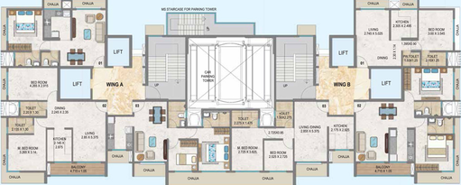 Floor Plan of Satra One in Goregaon West, Mumbai - Image 24611