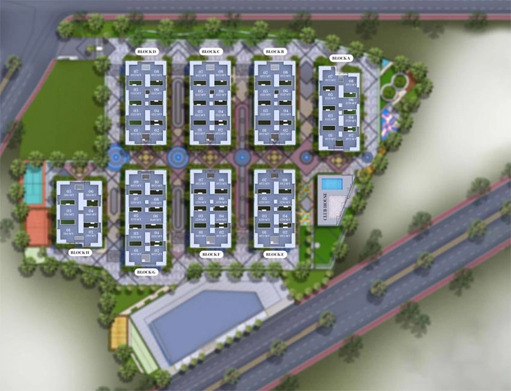 Master Plan of Makuta Nirvana in Patancheru, Hyderabad - Image 74029