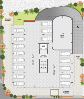 Master Plan of Sanskrut Emerald Apartment in Prahlad Nagar, Ahmedabad - Image 73157