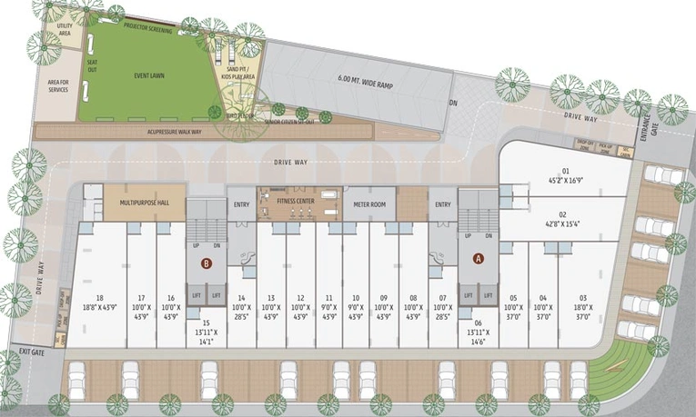 Master Plan of Aditya Prime in Vaishnodevi Circle, Ahmedabad - Image 72260