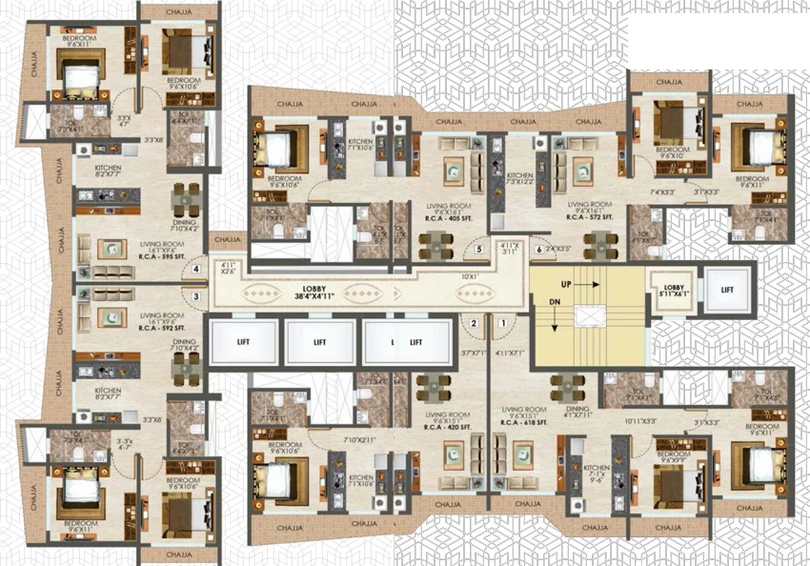 Floor Plan of 36 Allure in Goregaon West, Mumbai - Image 90626