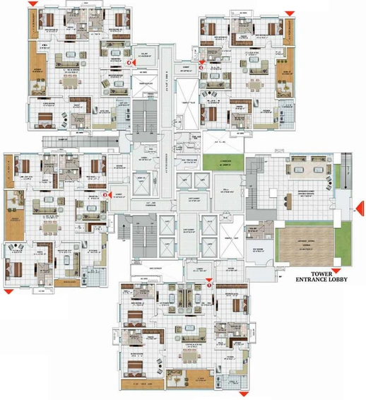 Floor Plan of My Home Apas in Kokapet, Hyderabad - Image 74068
