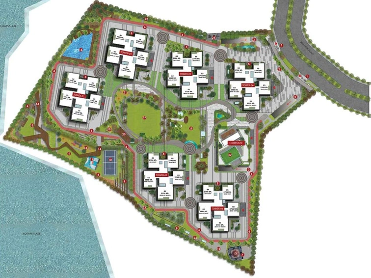 Master Plan of My Home Apas in Kokapet, Hyderabad - Image 74069