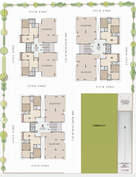 Master Plan of Virasat Palm Glory 4 in Sola, Ahmedabad - Image 72968