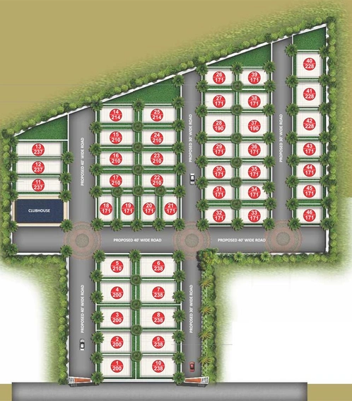 Master Plan of Makuta Geetha Serene in Alwal, Hyderabad - Image 74196
