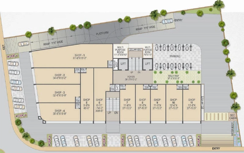 Master Plan of Virasat Palm Glory 2 in Sola, Ahmedabad - Image 73127