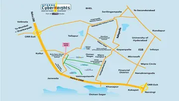 Location of Aparna Cyber Heights - Image 73144