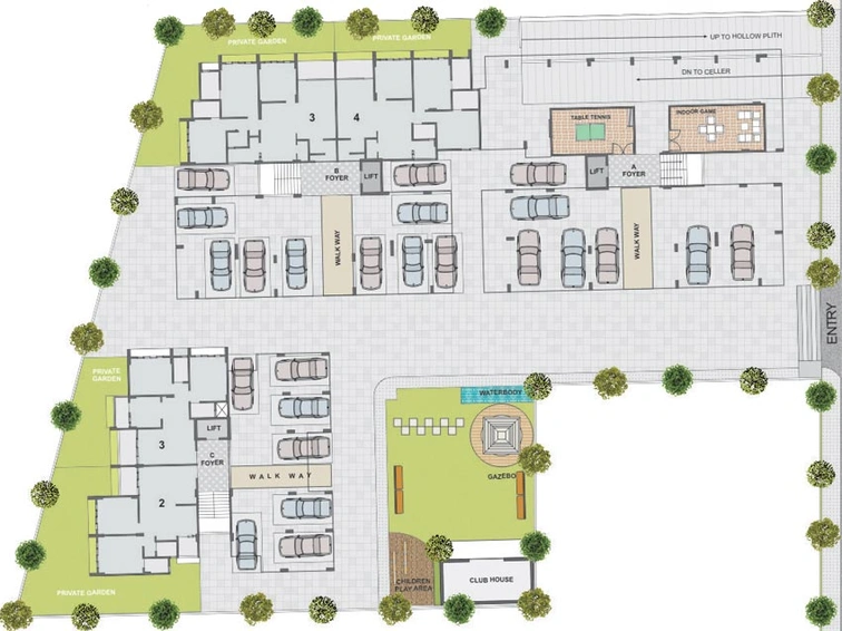 Master Plan of Virasat Palm Glory 1 in Sola, Ahmedabad - Image 73166
