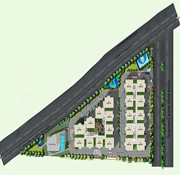 Master Plan of Aparna Cyber Shine in Osman Nagar, Hyderabad - Image 74182