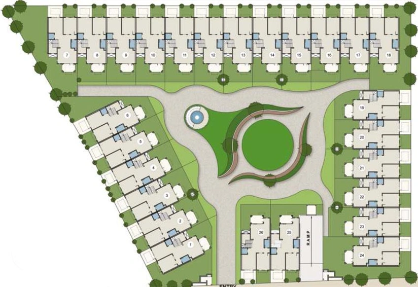 Master Plan of D And C Apricity Bungalows in Ognaj, Ahmedabad - Image 73645