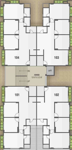 Floor Plan of Aditya Royal in Zundal, Ahmedabad - Image 73948