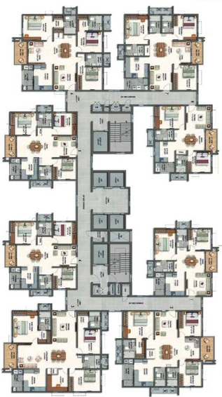 Floor Plan of Aparna Synergy in Gandi Maisamma, Hyderabad - Image 74116