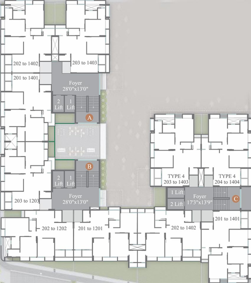 Floor Plan of Aditya Antilia in Chandkheda, Ahmedabad - Image 73926