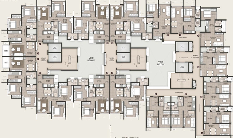 Floor Plan of Ashray Jaswanti Bliss in Kurla West, Mumbai - Image 24829