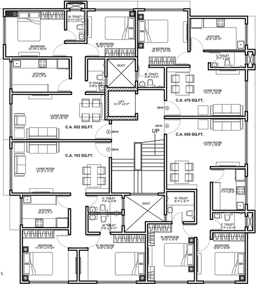 Floor Plan of Lakshmi Saraswati Sadan in Vile Parle East, Mumbai - Image 24859