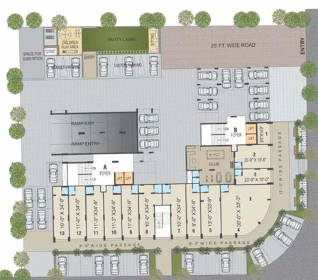 Master Plan of Aaryan Euphoria in Sola, Ahmedabad - Image 74395