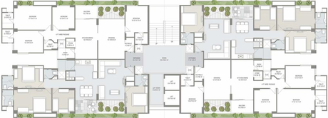 Floor Plan of Aaryan Eureka in Gota, Ahmedabad - Image 75623