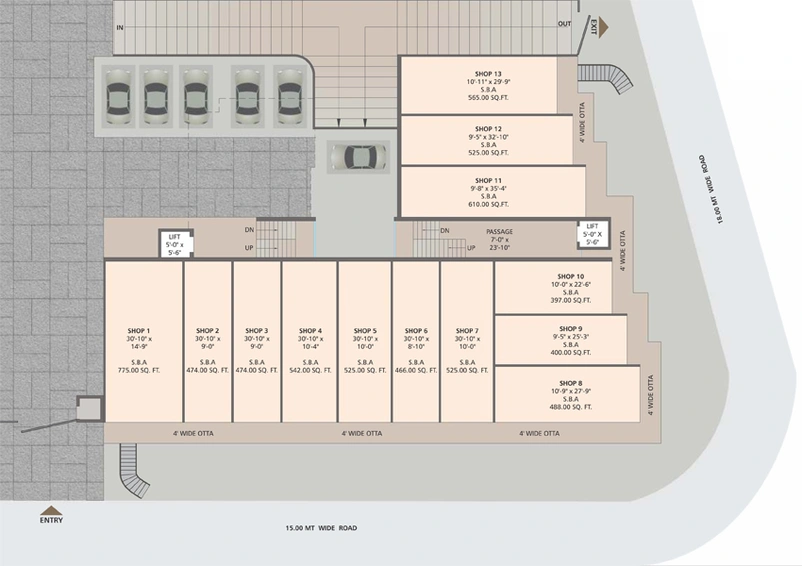 Master Plan of Shreeji Pearl Garden in Bhayli Road, Vadodara - Image 74455