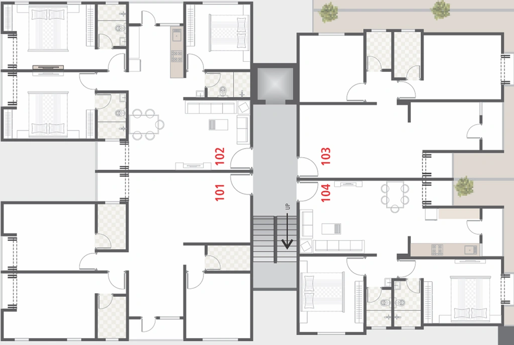 Floor Plan of Shreeji Shreenath Villa in Waghodia Road, Vadodara - Image 74542