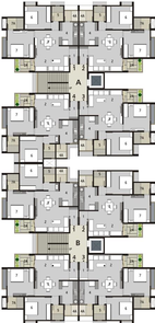 Floor Plan of Binori Sonnet in Bopal, Ahmedabad - Image 75688