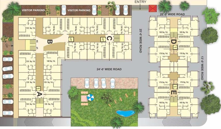 Master Plan of Art Shree Vishnudhara Crossroads in Gota, Ahmedabad - Image 75732