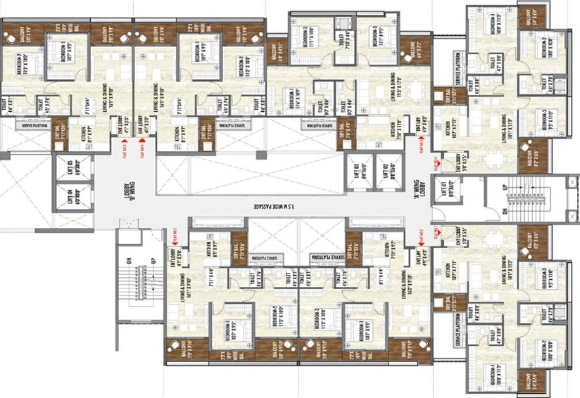 Floor Plan of Rahul Aston in Hinjewadi, Pune - Image 74956