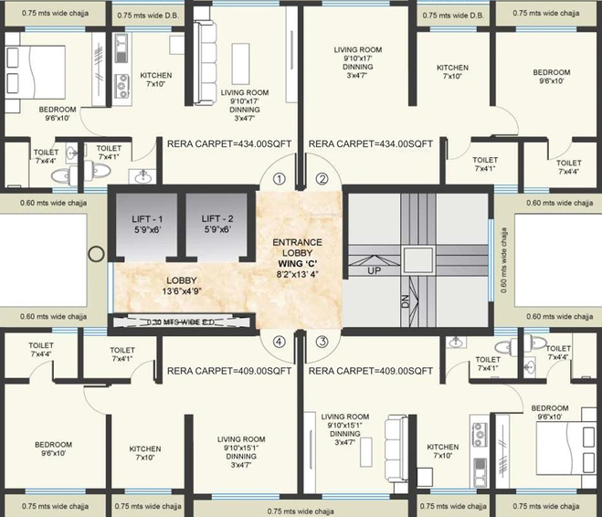 Floor Plan of Re Form Delta House in Goregaon East, Mumbai - Image 24907