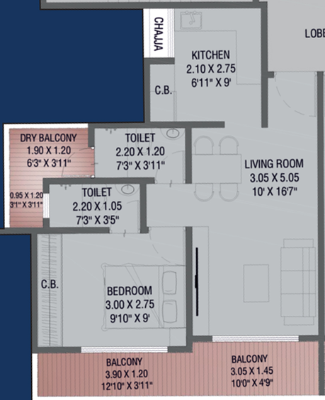 1 BHK Flat in Borkar Trushna CHSL in Panch Pakhadi, Thane - Image 600620