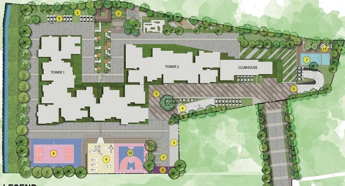 Master Plan of Prestige Glenbrook in Whitefield, Bangalore - Image 75362
