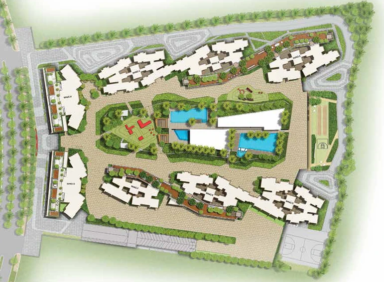 Master Plan of Kalpataru Immensa in Kolshet Road, Thane - Image 75026