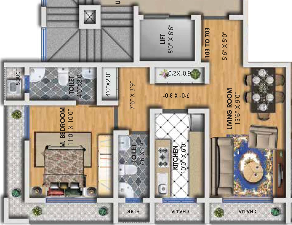 1 BHK Flat in Navkar Avenue in Tembhi Naka, Thane - Image 600567